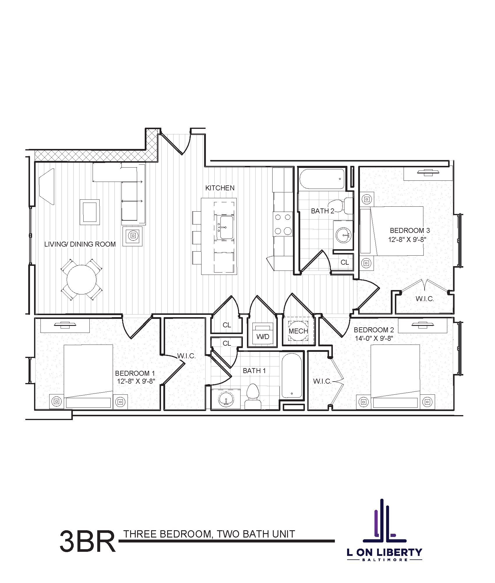 L on Liberty Three Bedroom